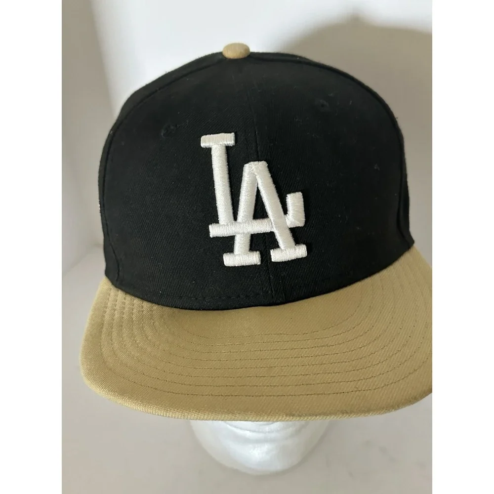 LA RARE 1988 World Series Black Tan Fitted Hat7 1/4 Cooperstown Collection
